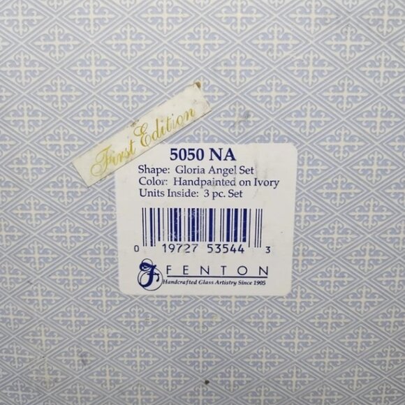 Fenton The Gloria Angel Nativity Figurine First Edition Signed Hand Painted - Picture 12 of 16